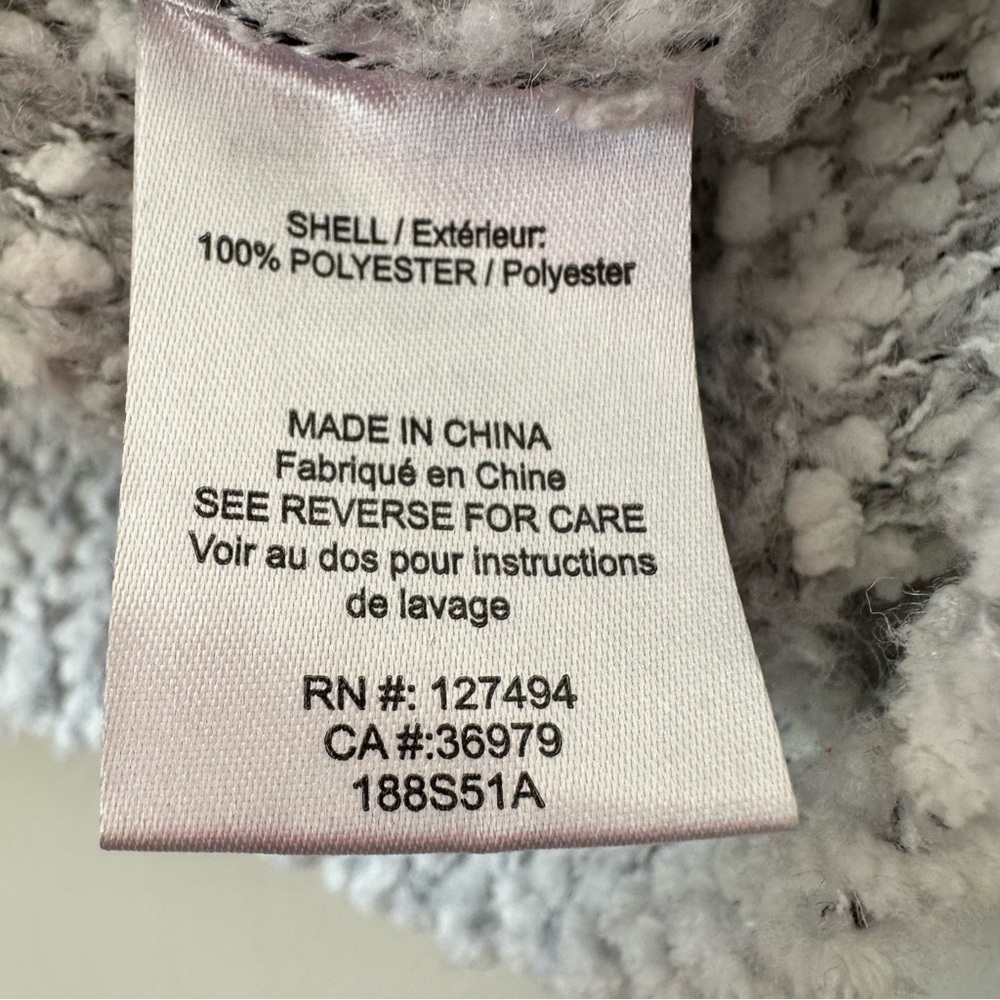 Anthropologie-Heartloom Fuzzy Textured Stripe Boxy Sweater (Size:Small) - Picture 7 of 8